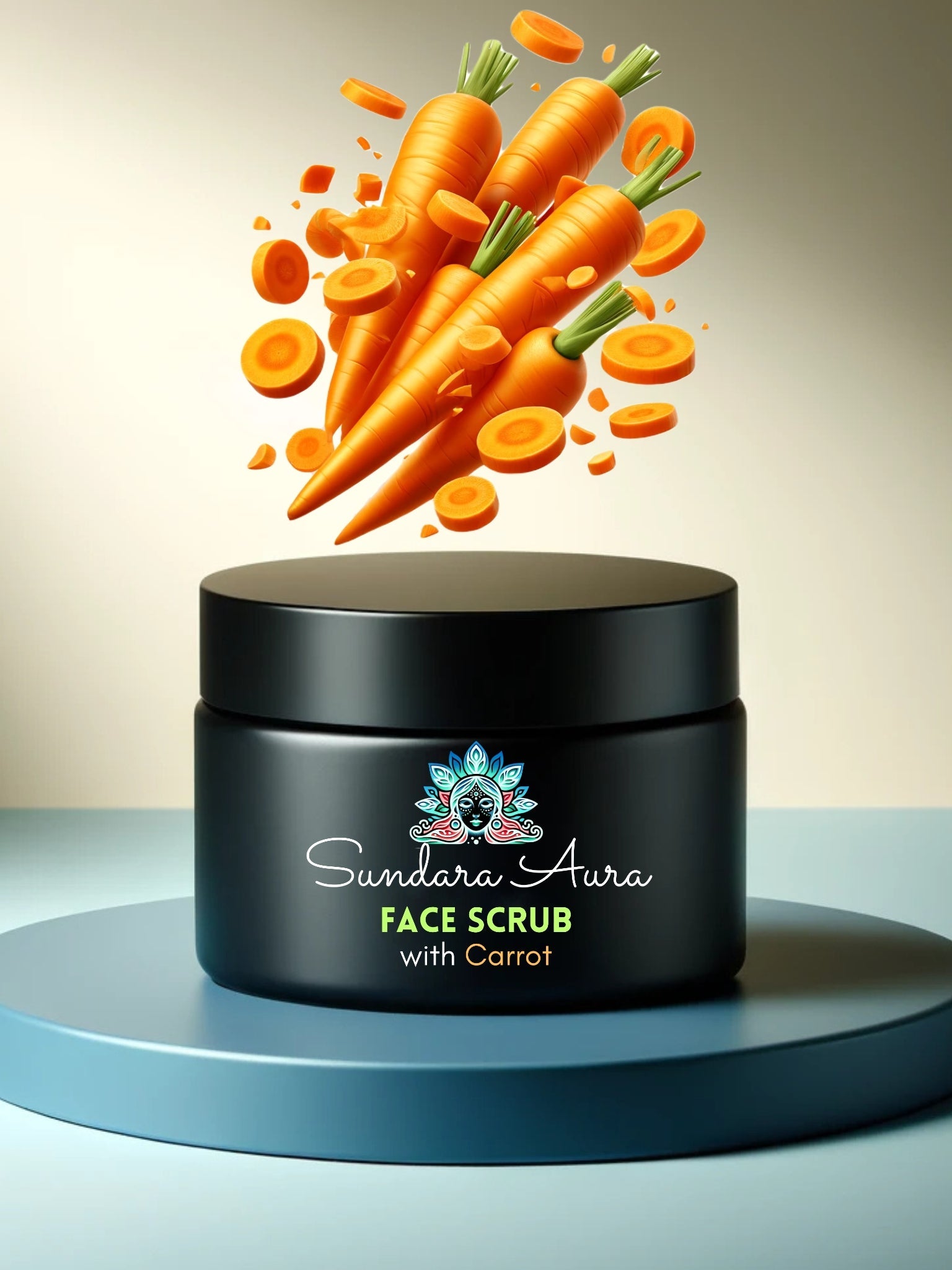 Carrot Face Scrub for Exfoliating Face & Body - Sundara Aura