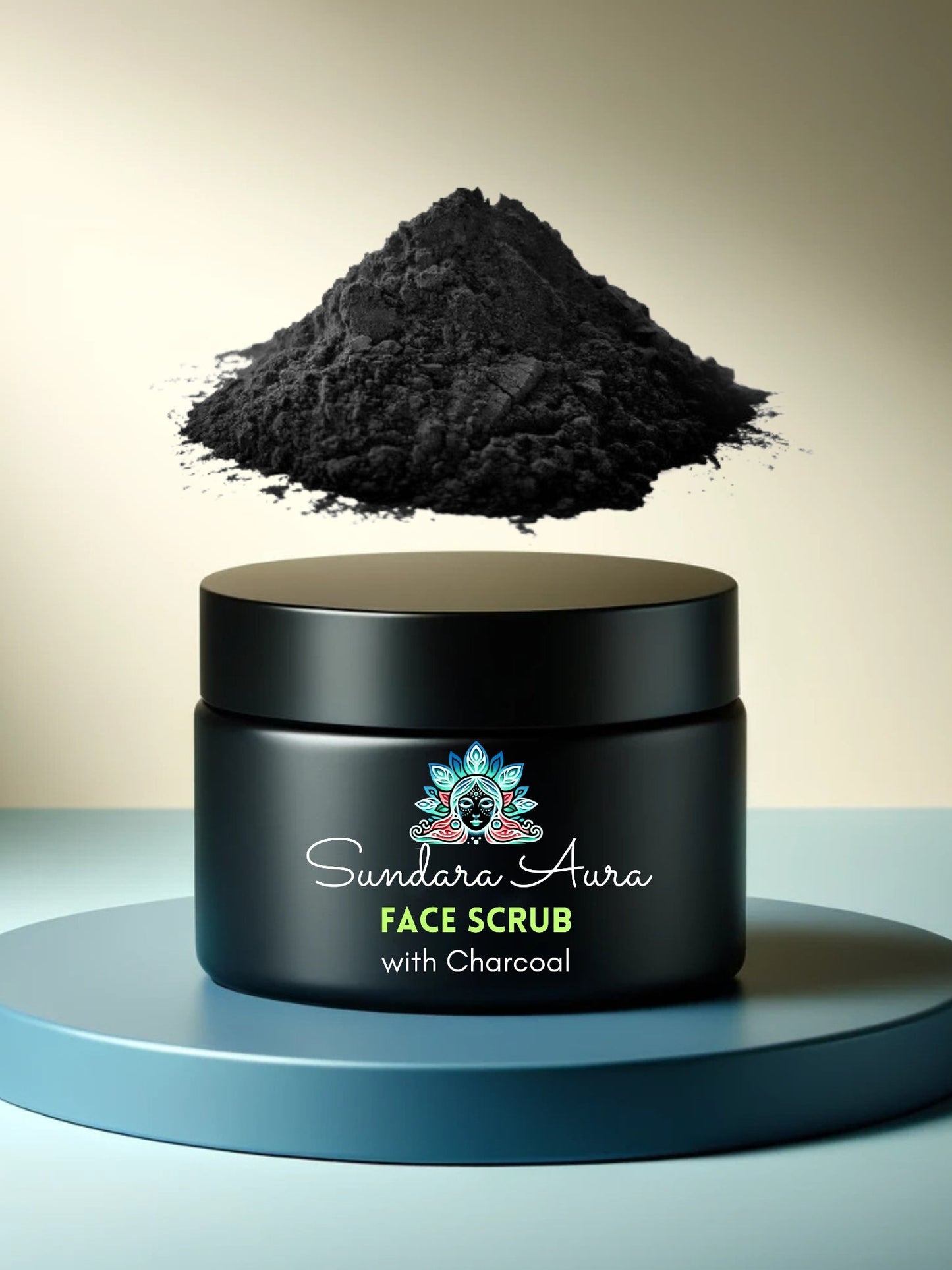 Charcoal Face Scrub for Exfoliating Face & Body - Sundara Aura