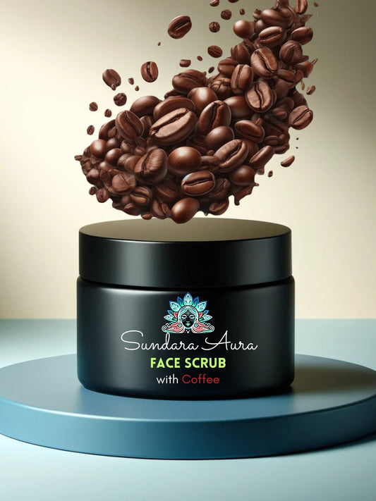 Coffee Face Scrub for Exfoliating Face & Body - Sundara Aura