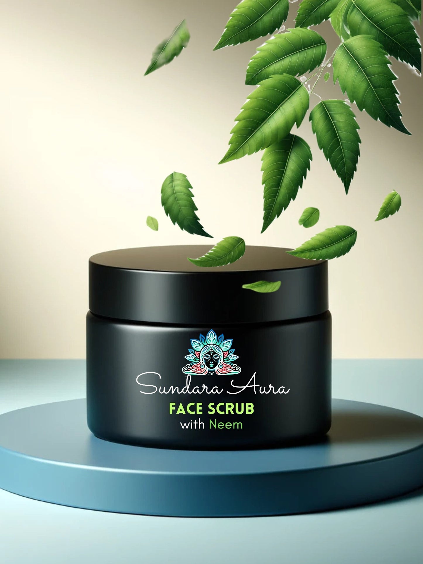 Neem Face Scrub for Exfoliating Face & Body - Sundara Aura