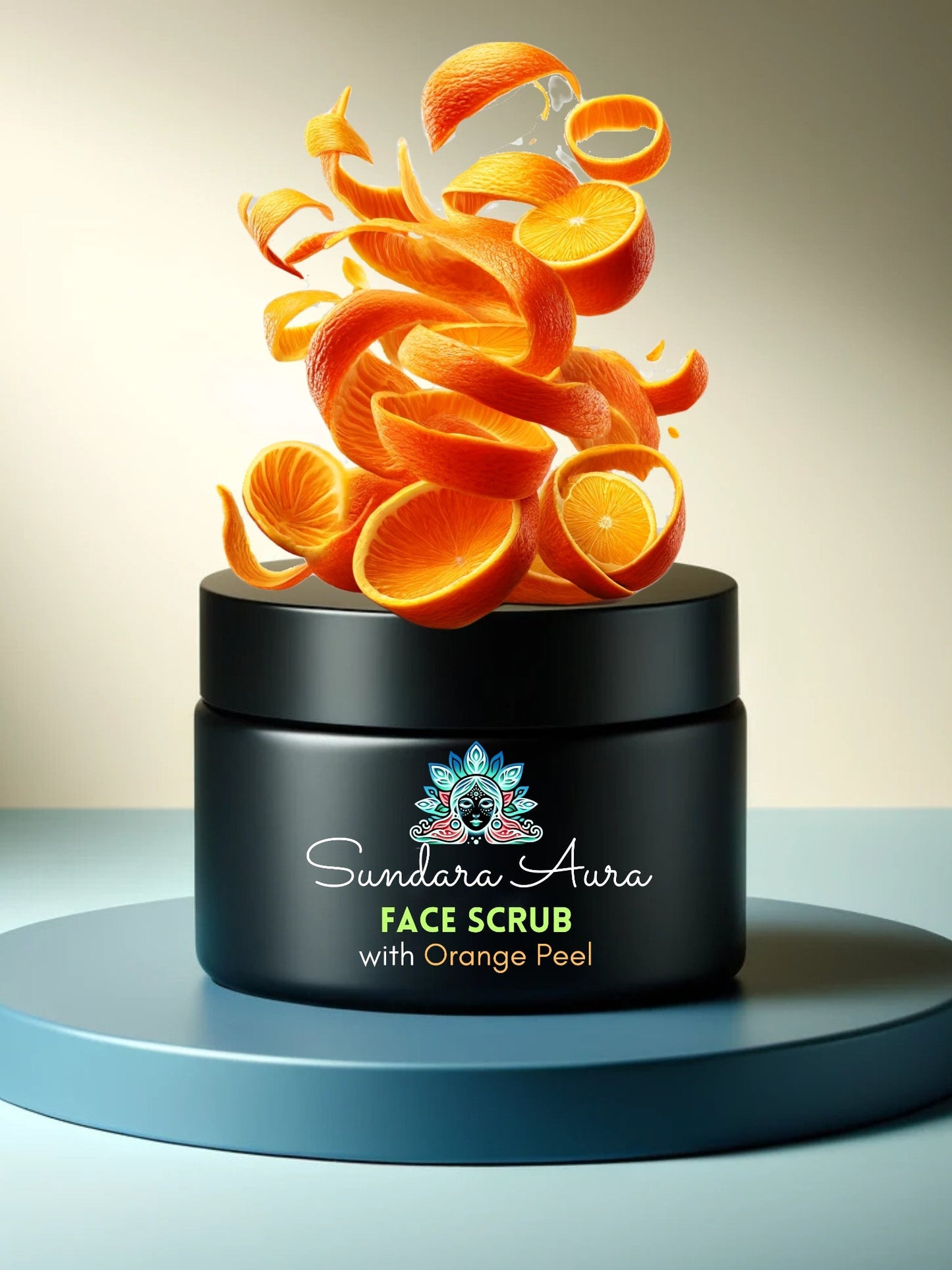 Orange Peel Face Scrub for Exfoliating Face & Body - Sundara Aura